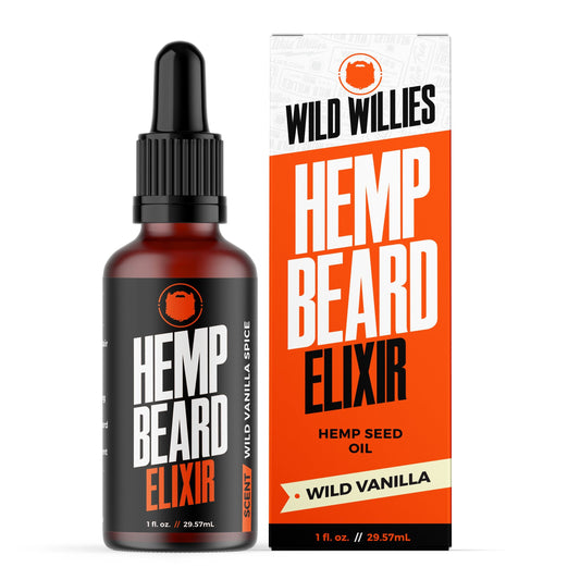 Hemp Beard Elixir Essentials Wild-Willies Wild Vanilla Spice 