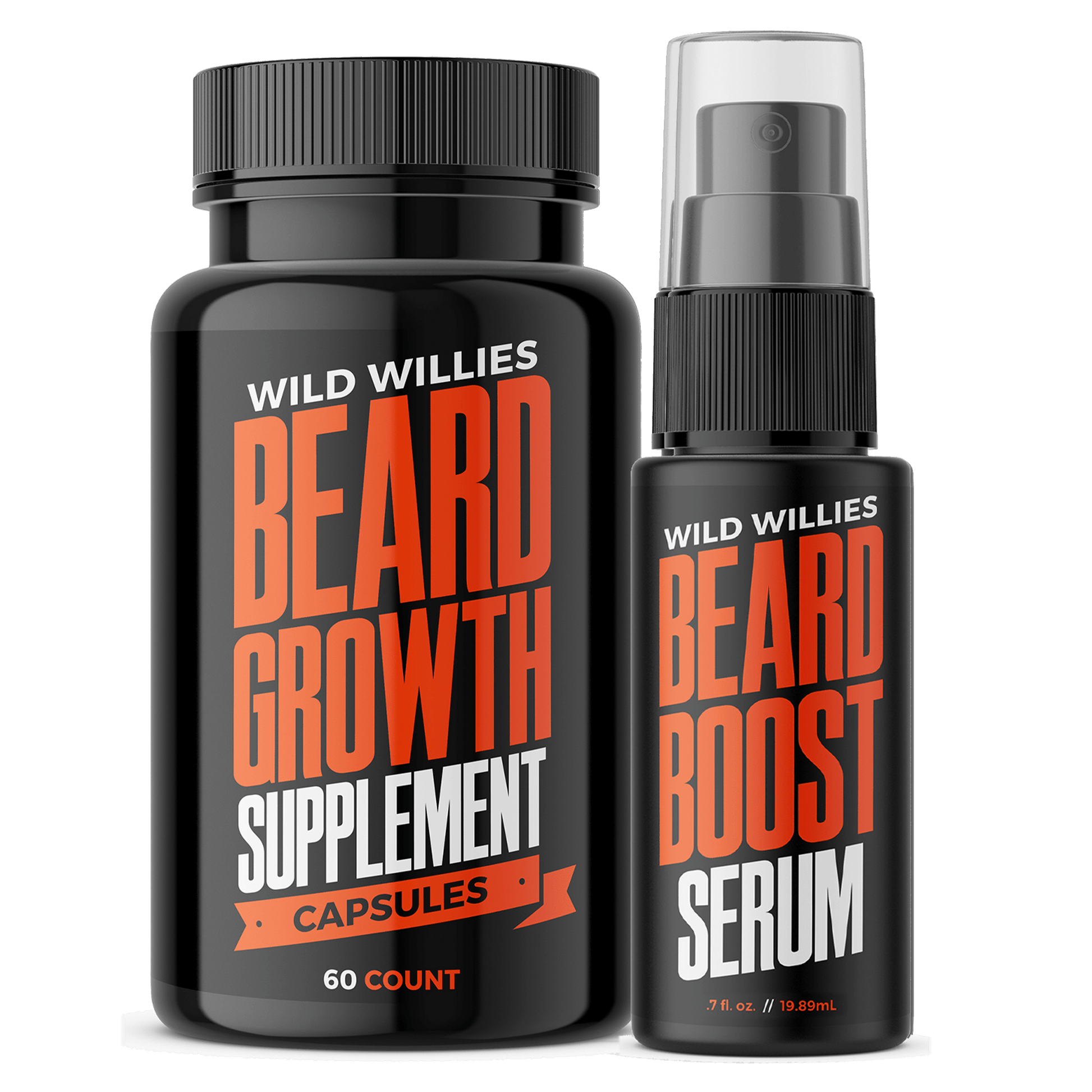 Beard Growth Kit Kits & Bundles Wild-Willies Capsules 