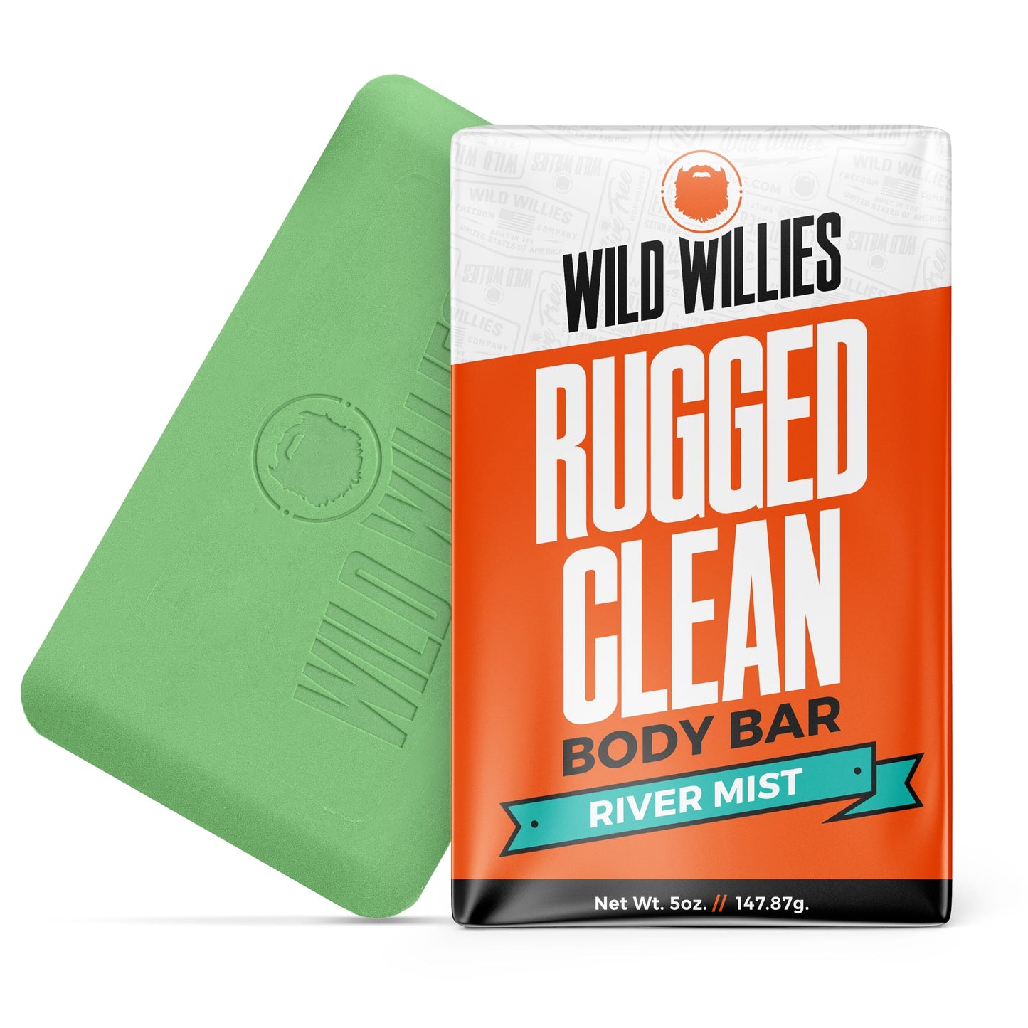 Rugged Clean Body Bar Body Wash Wild Willies River Mist Single 